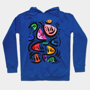 Abstract Dancing Tribal Lines Hoodie